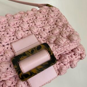 Pink Handbag With Knotted Detail